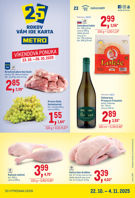 leták METRO