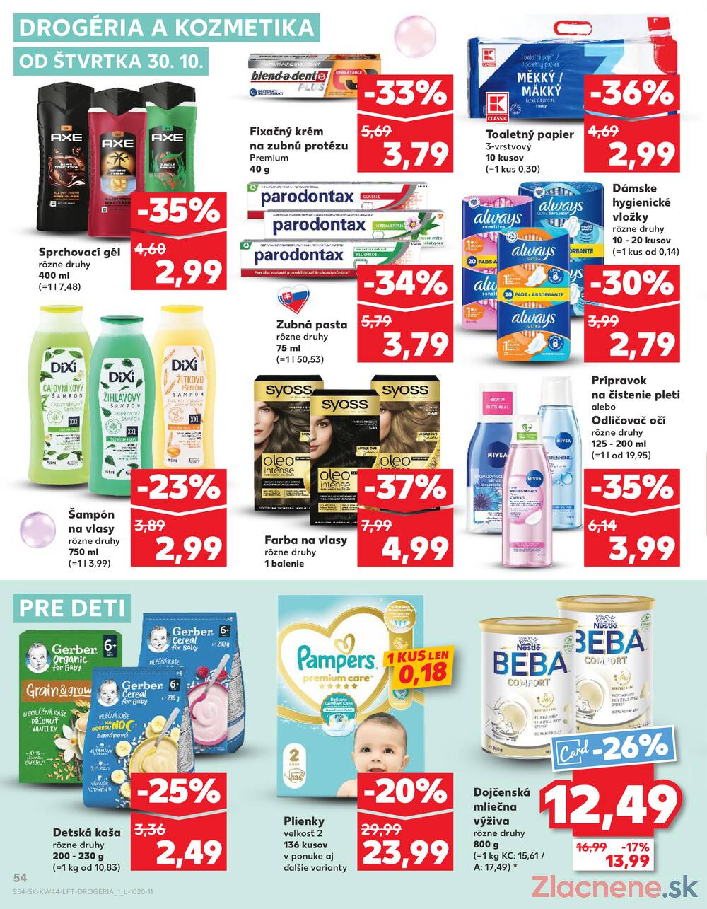 Leták Kaufland - Kaufland 30.10. - 5.11. - Kaufland Dolný Kubín - strana 54 Leták Kaufland - Kaufland 30.10. - 5.11. - Kaufland Dolný Kubín - strana 54