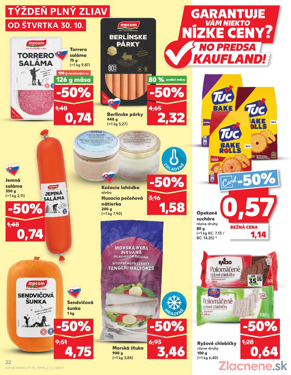 Leták Kaufland - Kaufland 30.10. - 5.11. - Kaufland Trnava - Trstínska cesta - strana 22