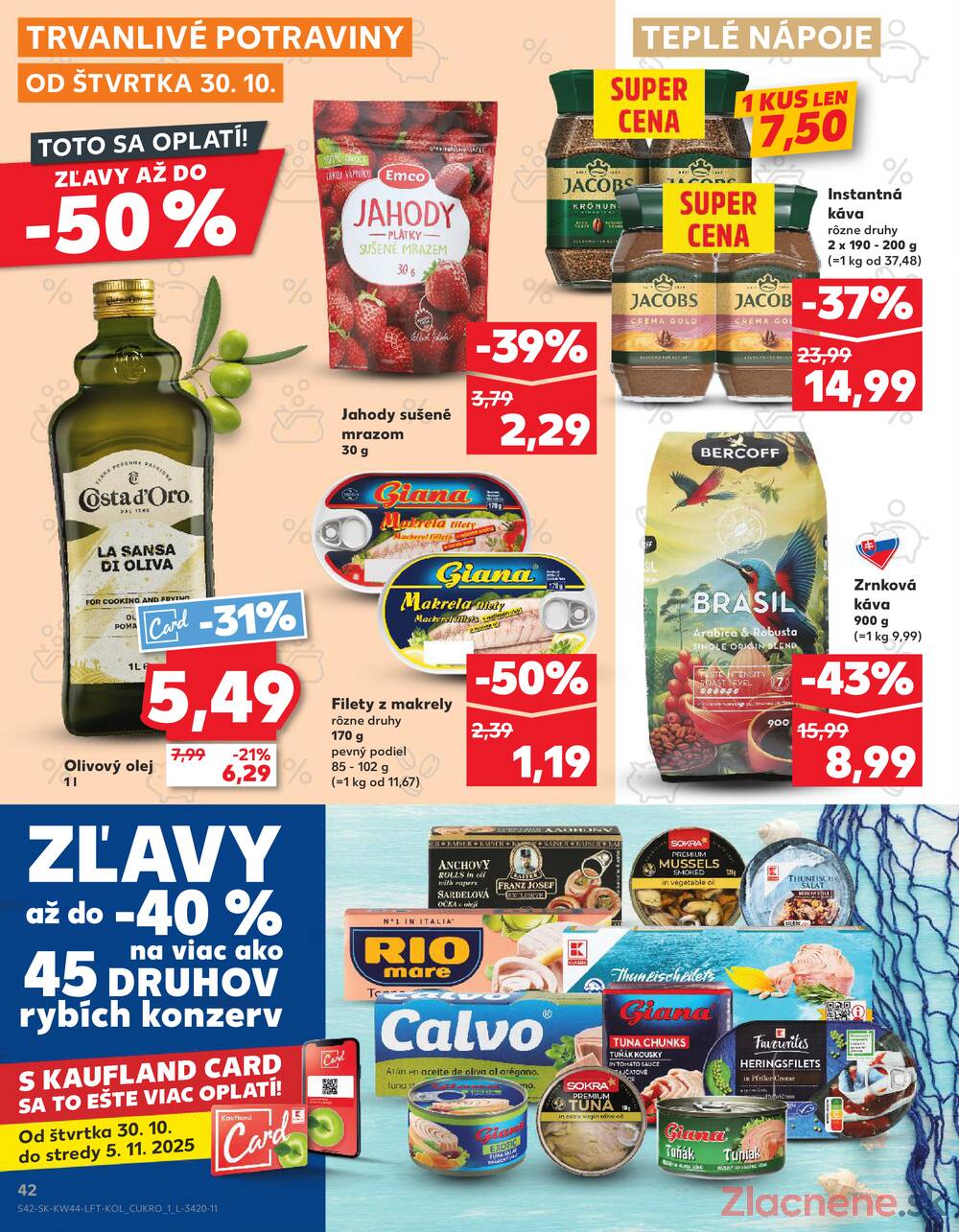 Leták Kaufland - Kaufland 30.10. - 5.11. - Kaufland Šamorín-Mliečno - Krajinská cesta - strana 42