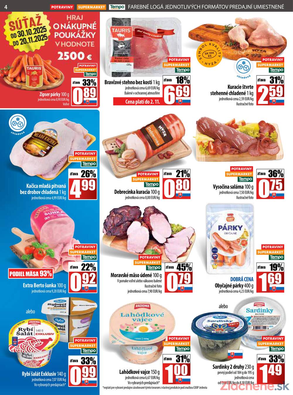 Leták COOP Jednota Slovensko
		  platný do 5.11.2025 - strana 4