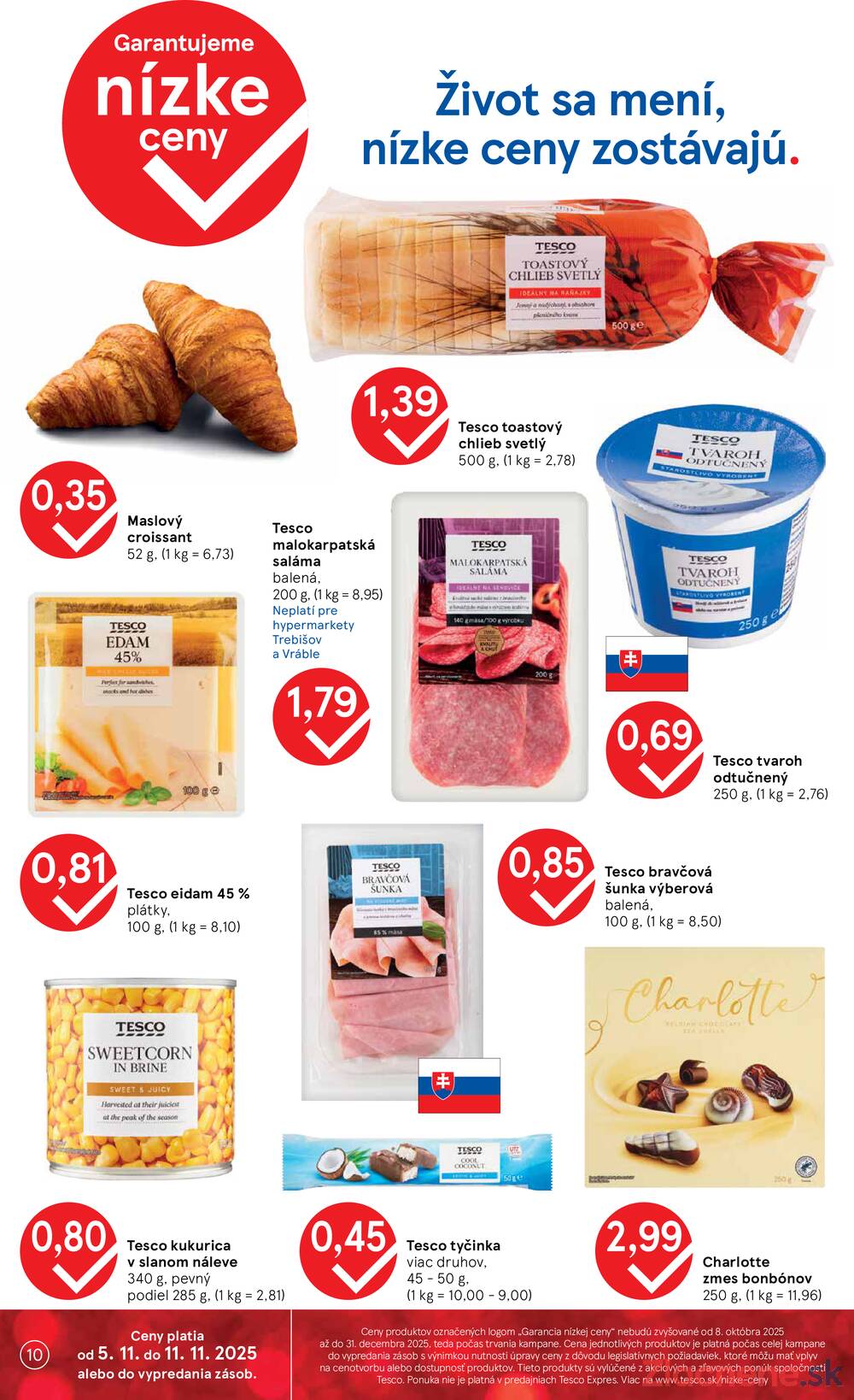 Leták Tesco
		  platný do 11.11.2025 - strana 10