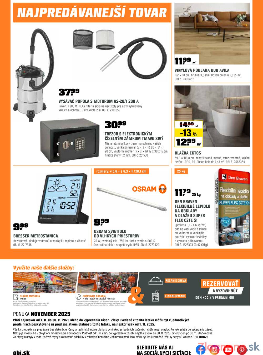 Leták OBI
		  platný do 30.11.2025 - strana 21