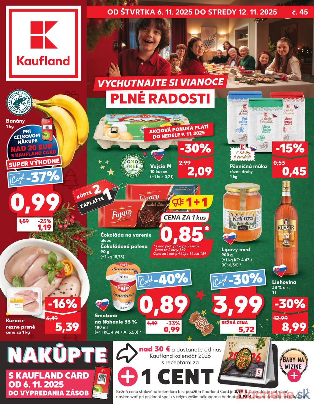 Leták Kaufland - Kaufland 6.11. - 12.11. - Kaufland Vranov nad Topľou - strana 1