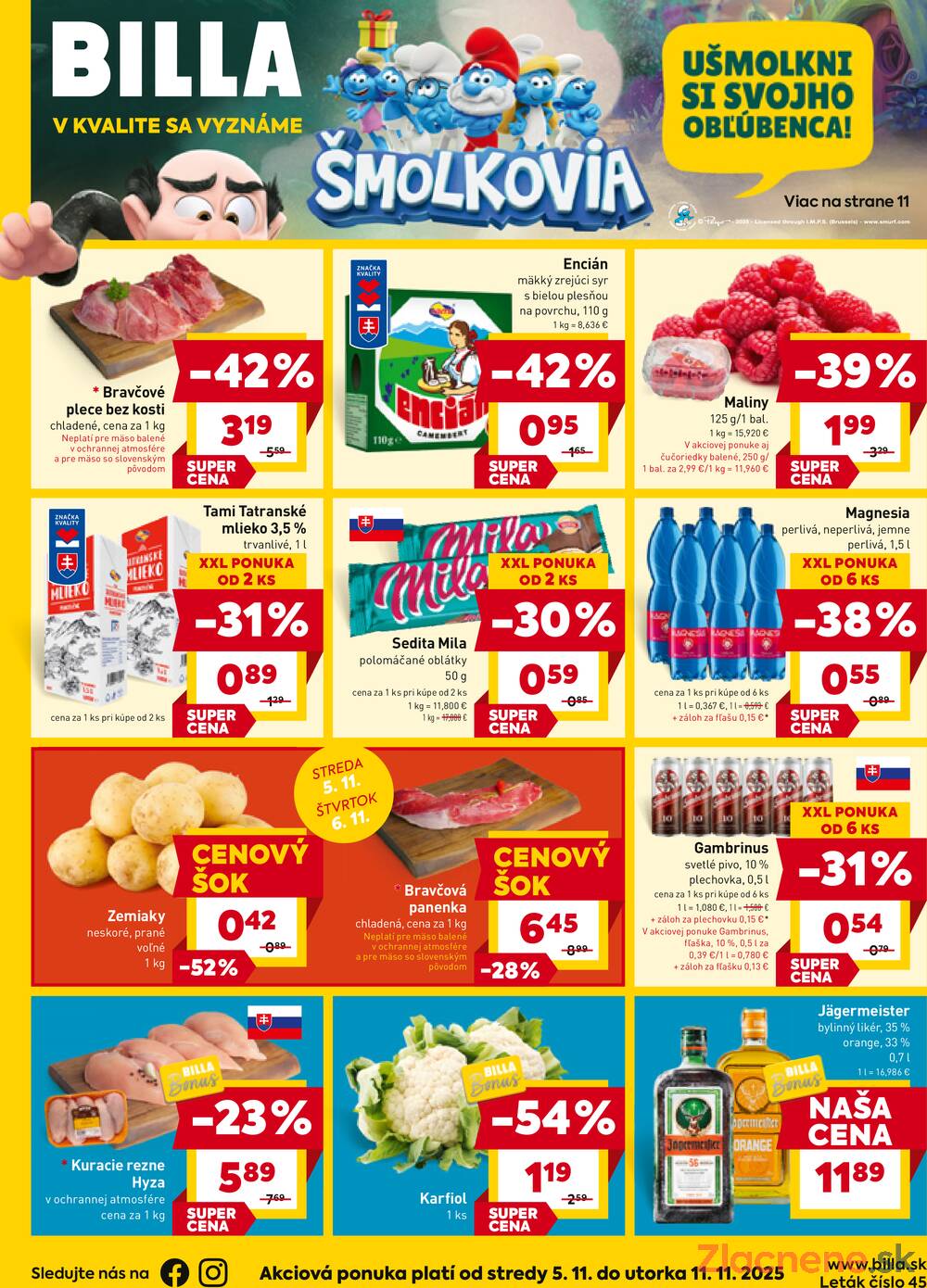 Leták Billa
platný do 11.11.2025 - strana 1