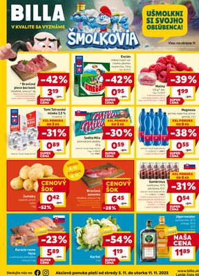 Leták Billa od 5.11. do 11.11.2025