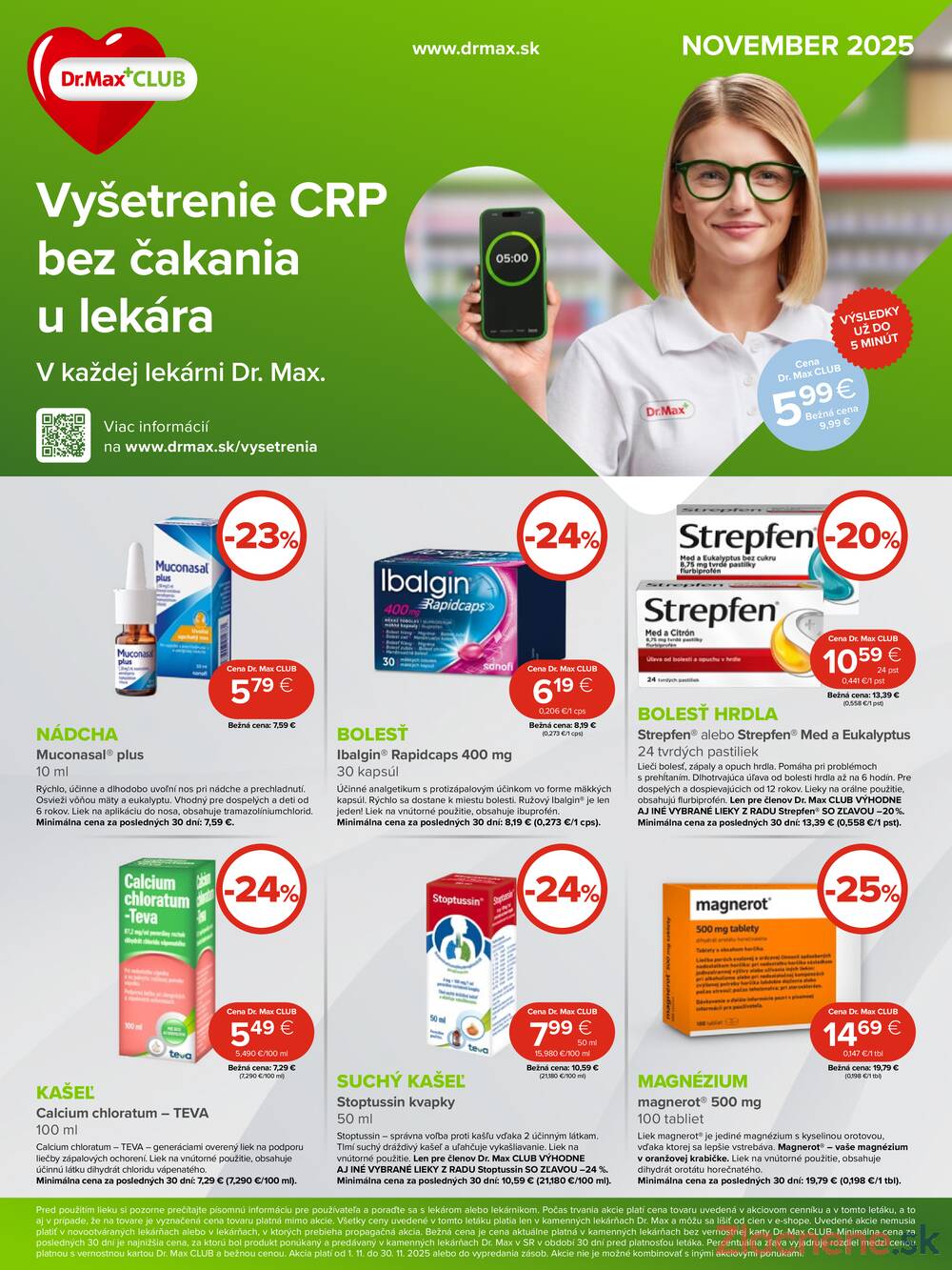 Leták Dr.Max
		  platný do 30.11.2025 - strana 1