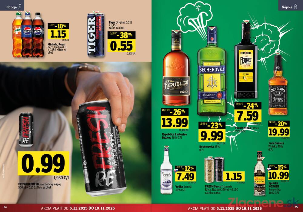 Leták Fresh
platný do 19.11.2025 - strana 18