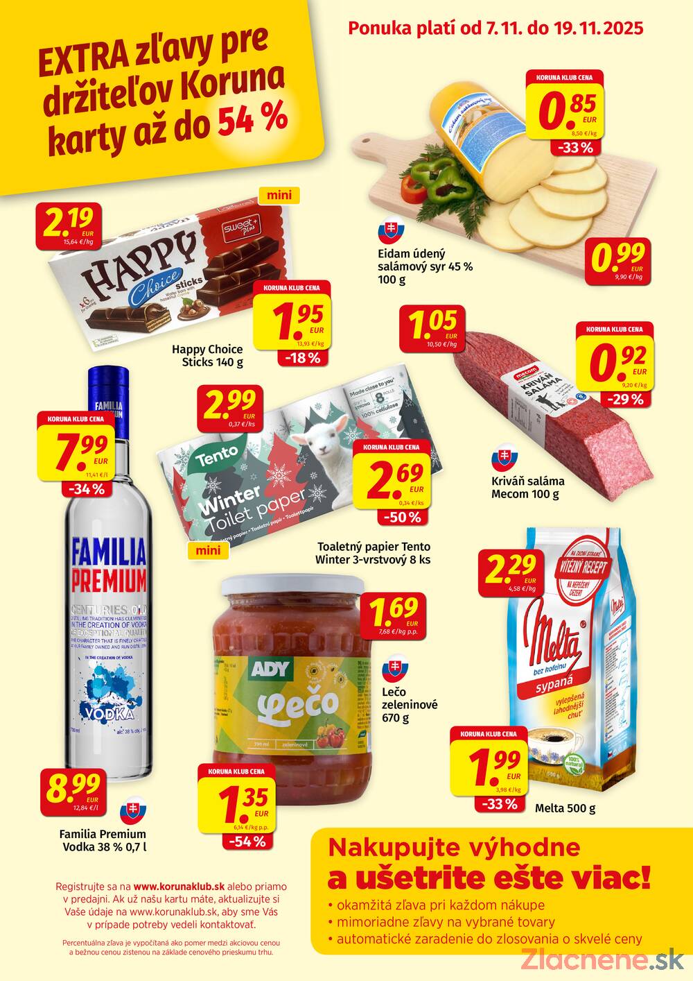 Leták KORUNA
		  platný do 19.11.2025 - strana 1