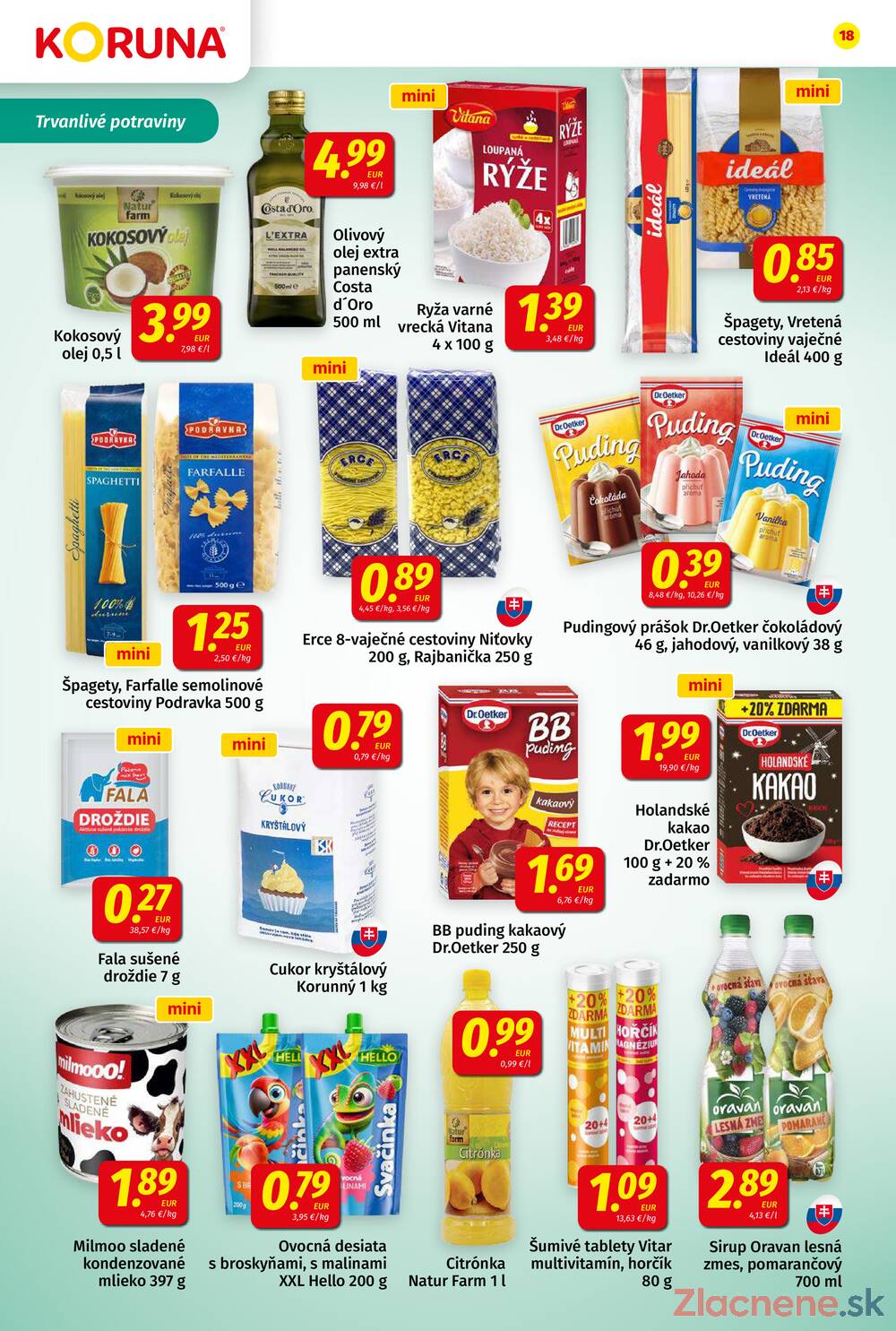 Leták KORUNA
		  platný do 19.11.2025 - strana 18