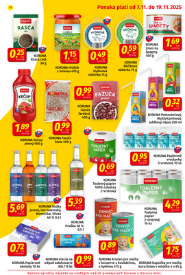 Leták KORUNA
		  platný do 19.11.2025 - strana 11