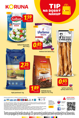 Leták KORUNA
		  platný do 19.11.2025 - strana 24