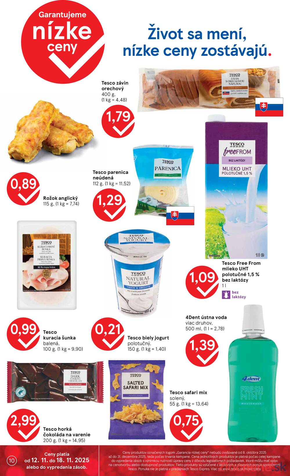 Leták Tesco
		  platný do 18.11.2025 - strana 10