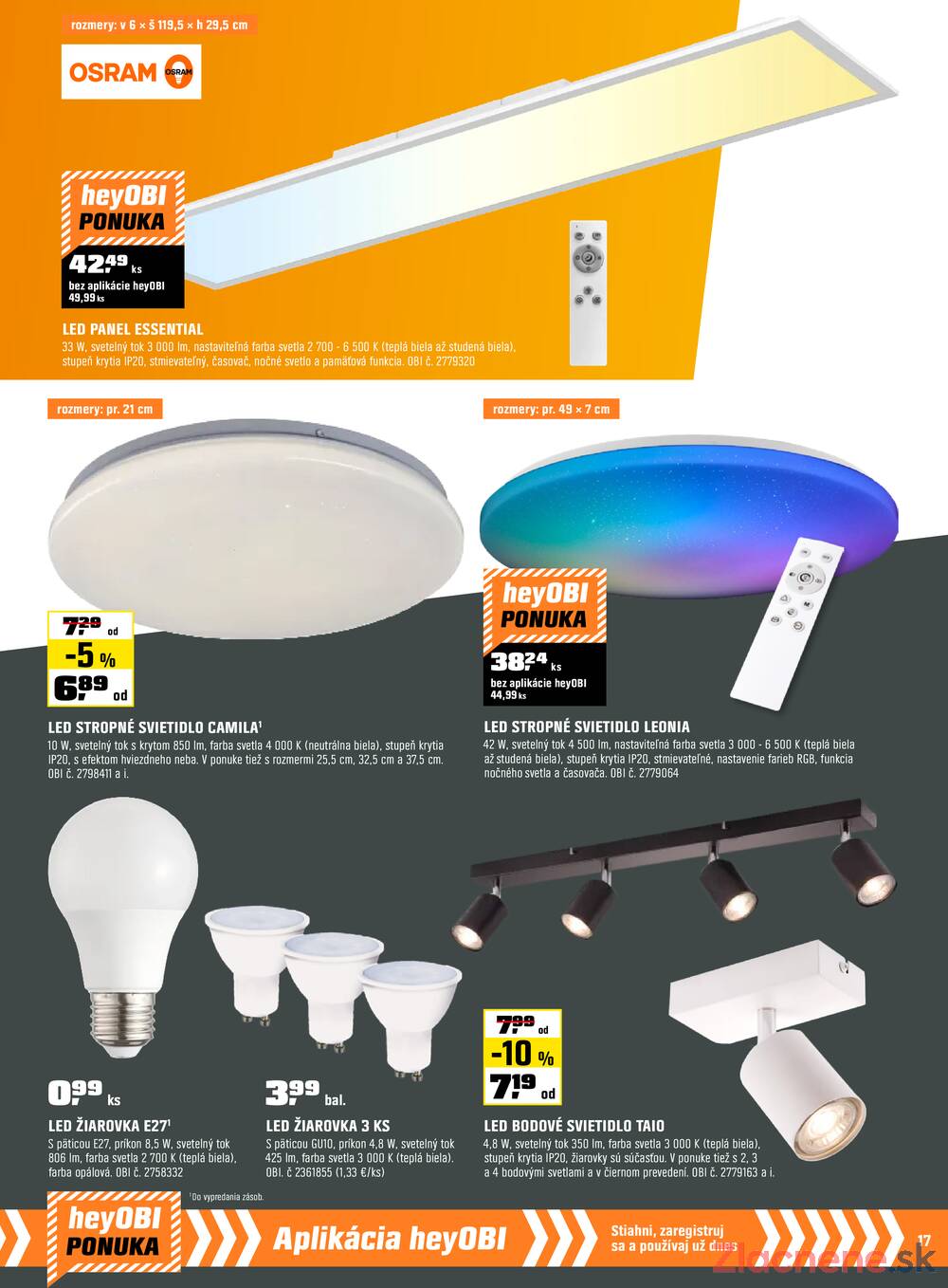 Leták OBI
platný do 30.11.2025 - strana 17