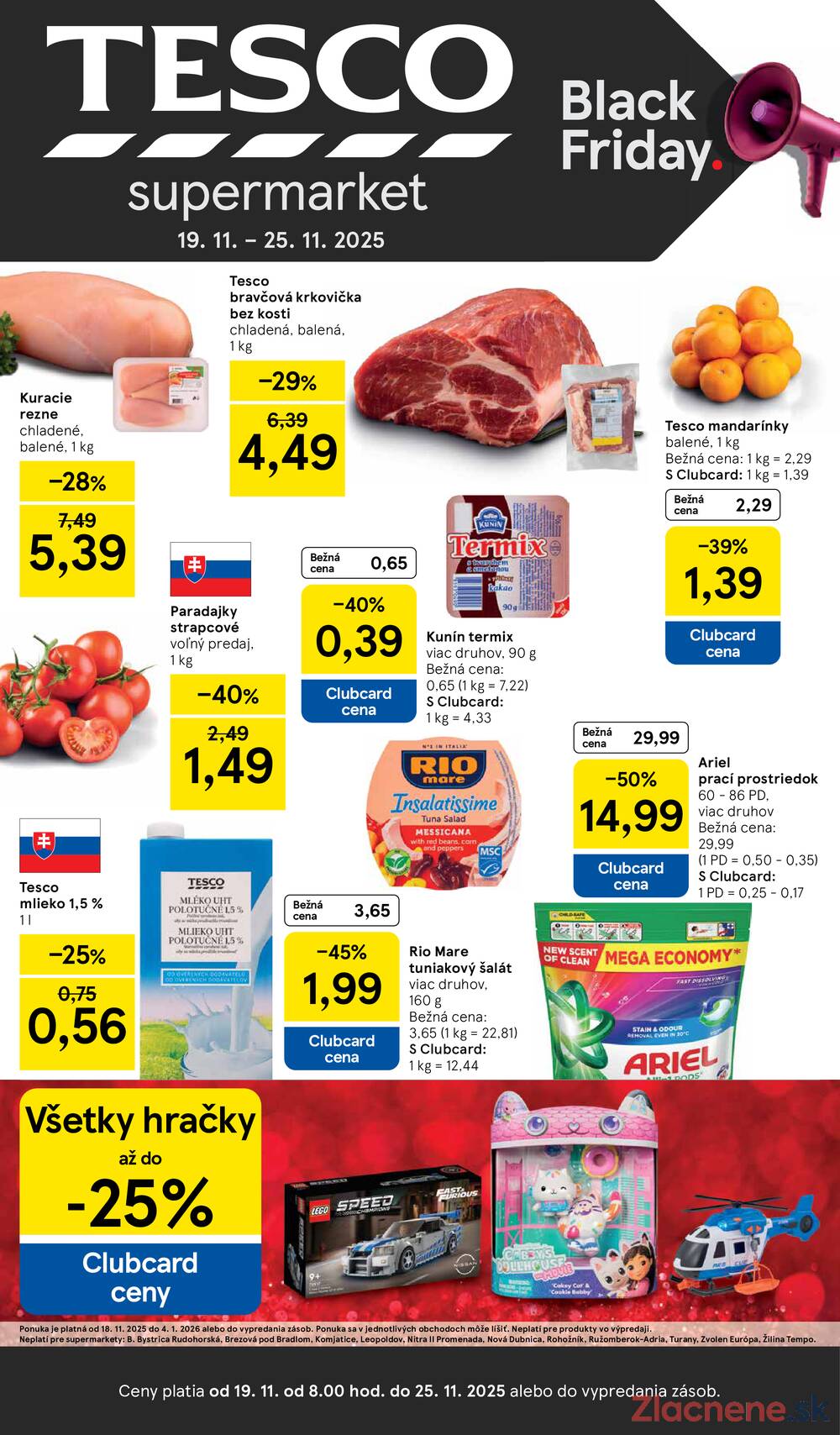 Leták Tesco
		  platný do 25.11.2025 - strana 1