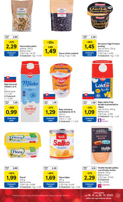 Tesco supermarkety od 19.11. do 25.11.2025