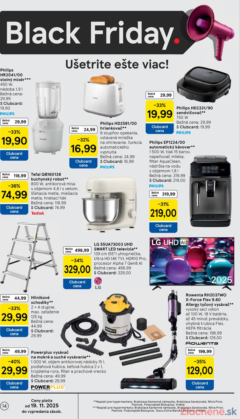 Leták Tesco - Tesco malé hypermarkety od 19.11. do 25.11.2025 - strana 14 Leták Tesco - Tesco malé hypermarkety od 19.11. do 25.11.2025 - strana 14