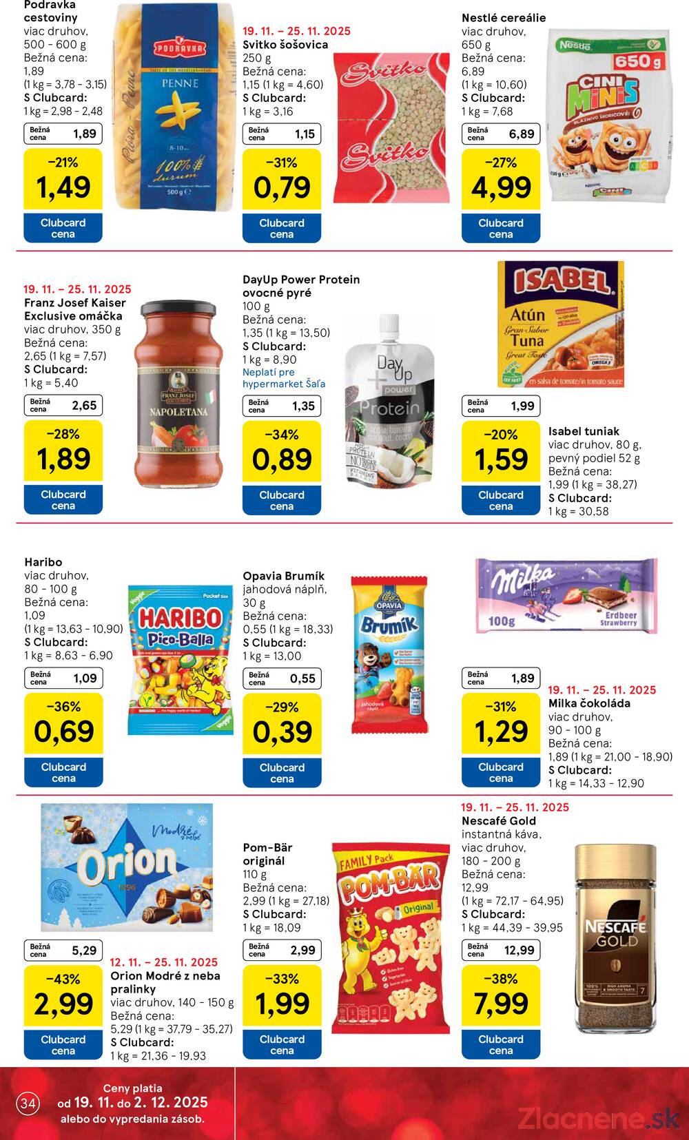 Leták Tesco - Tesco malé hypermarkety od 19.11. do 25.11.2025 - strana 34 Leták Tesco - Tesco malé hypermarkety od 19.11. do 25.11.2025 - strana 34