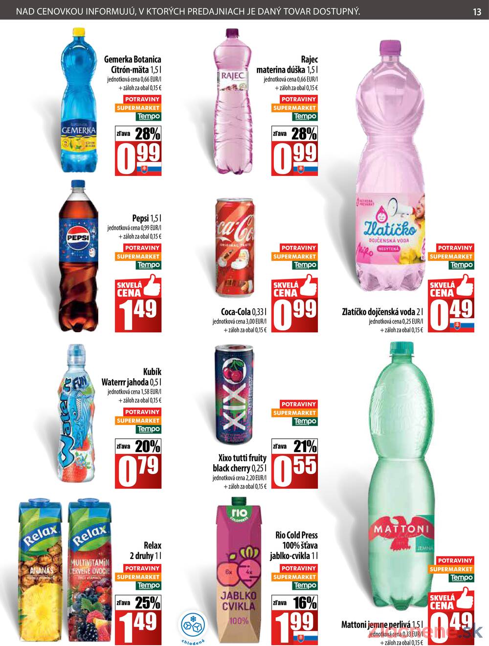 Leták COOP Jednota Slovensko
		  platný do 19.11.2025 - strana 13