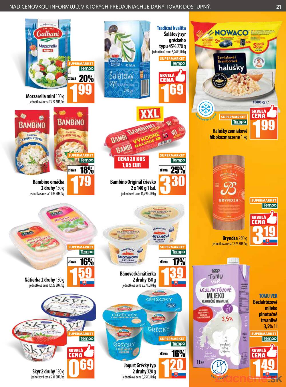 Leták COOP Jednota Slovensko
		  platný do 19.11.2025 - strana 21