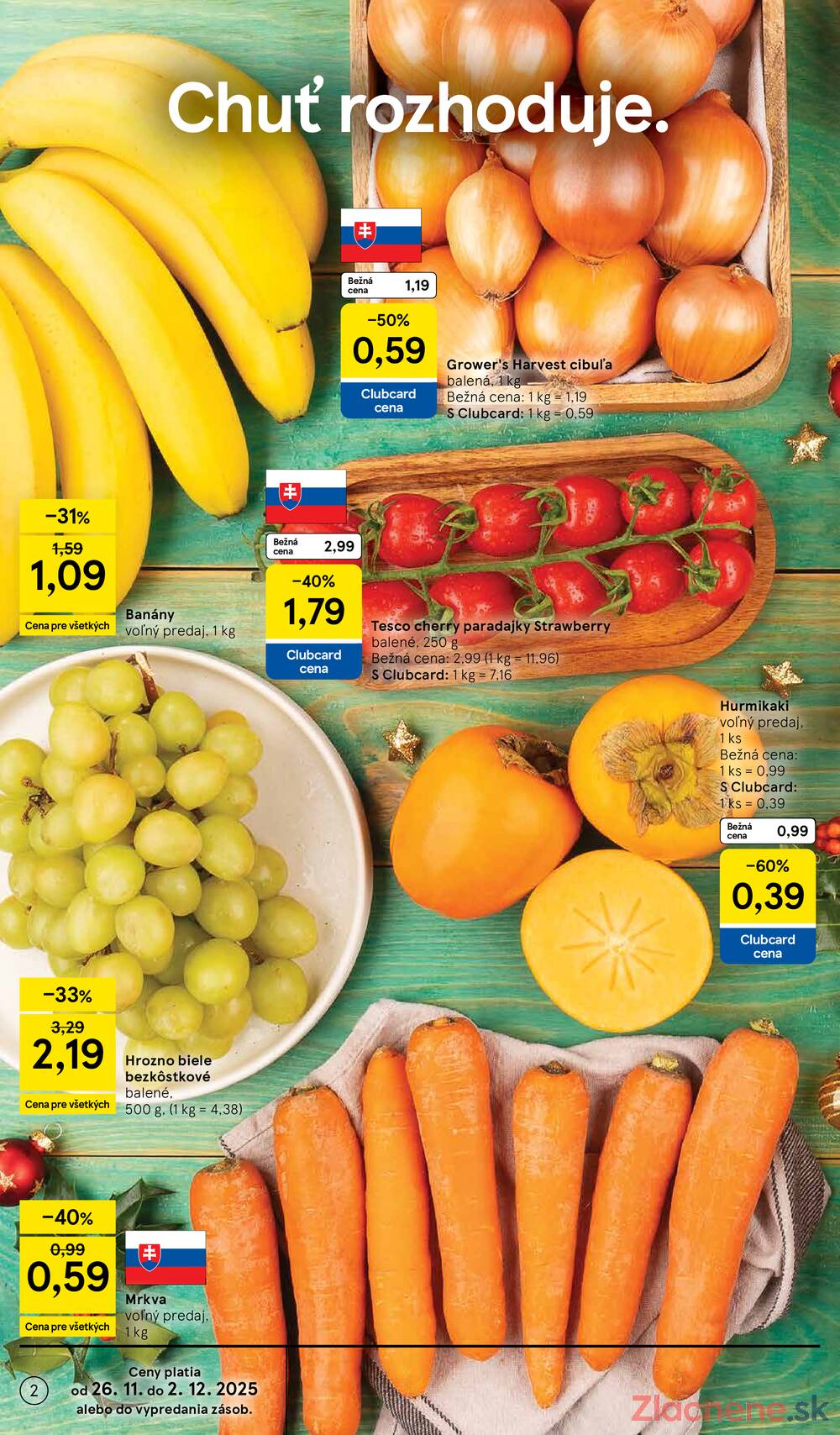 Leták Tesco - Tesco supermarkety od 26.11. do 2.12.2025 - strana 2