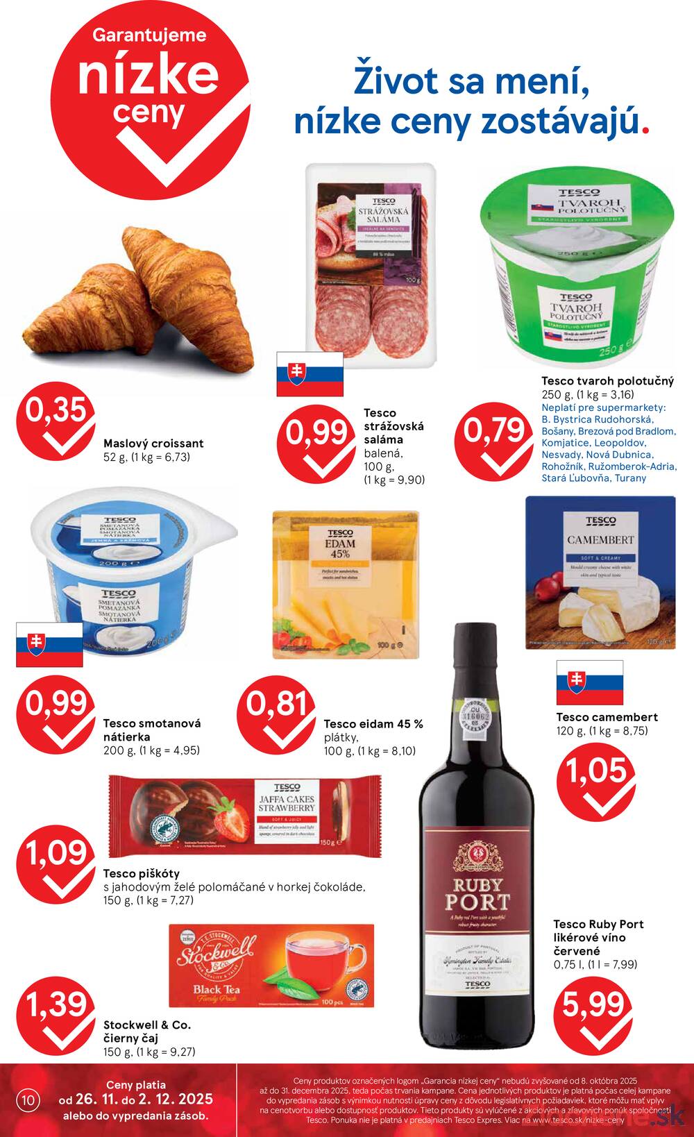 Leták Tesco - Tesco supermarkety od 26.11. do 2.12.2025 - strana 10