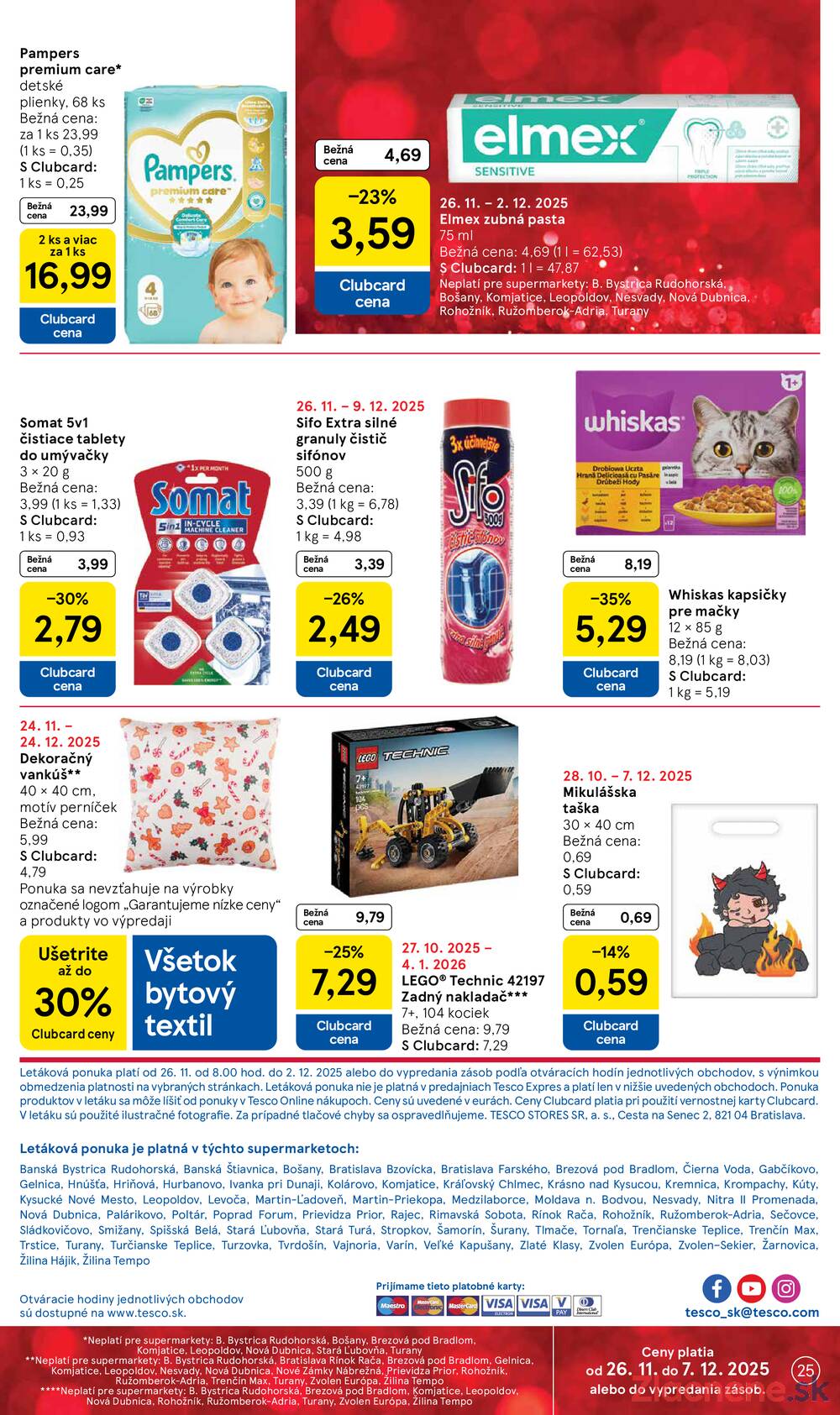 Leták Tesco - Tesco supermarkety od 26.11. do 2.12.2025 - strana 25 Leták Tesco - Tesco supermarkety od 26.11. do 2.12.2025 - strana 25