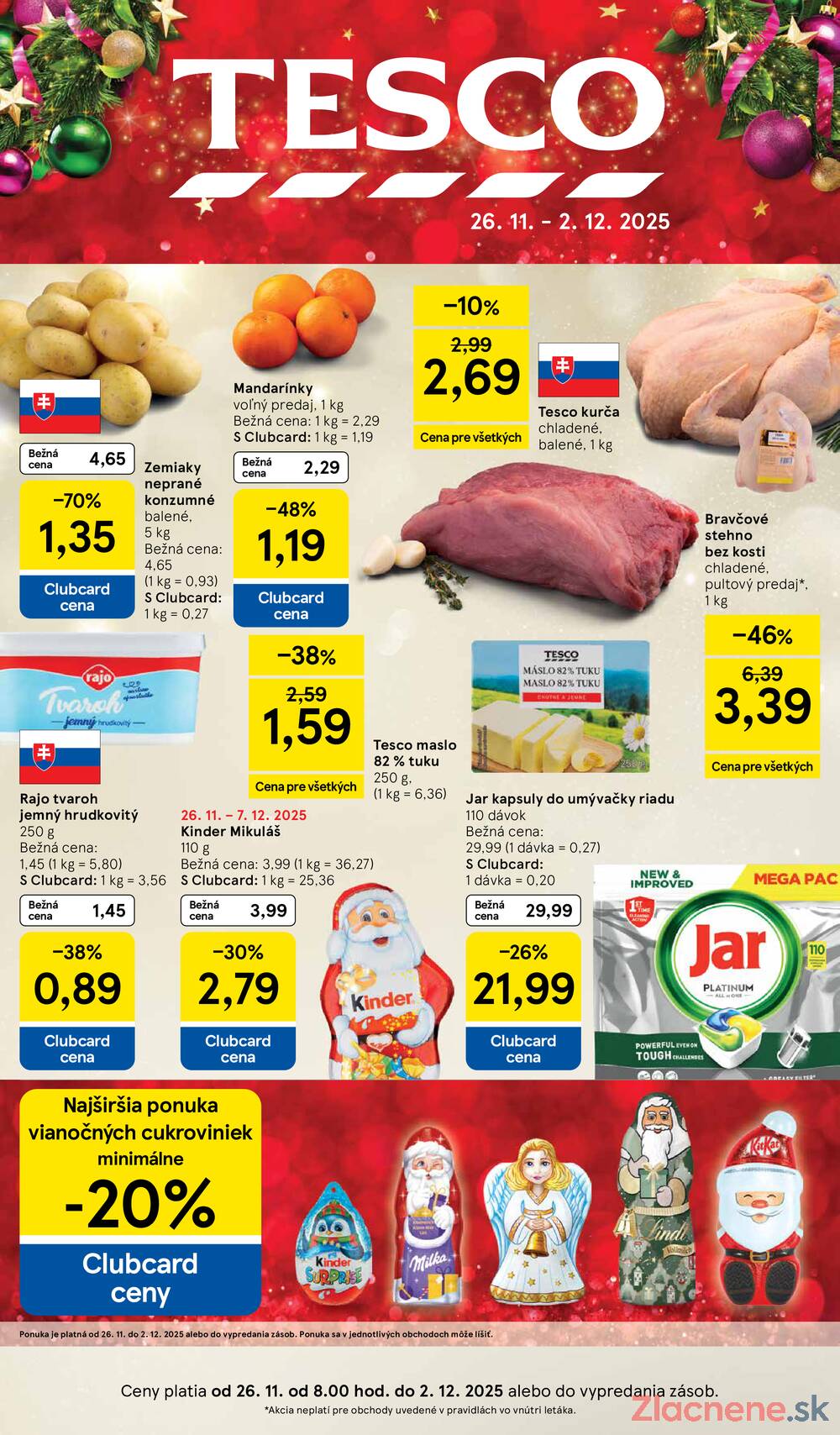 Leták Tesco
		  platný do 2.12.2025 - strana 1