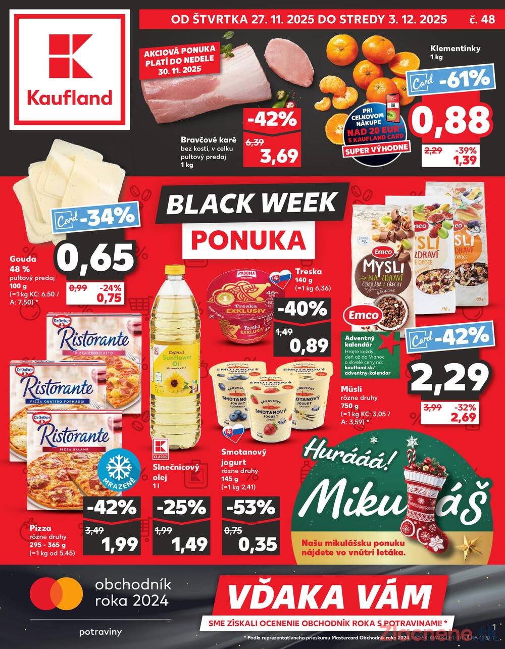Leták Kaufland - Kaufland 27.11. - 3.12. - Kaufland Púchov - strana 1