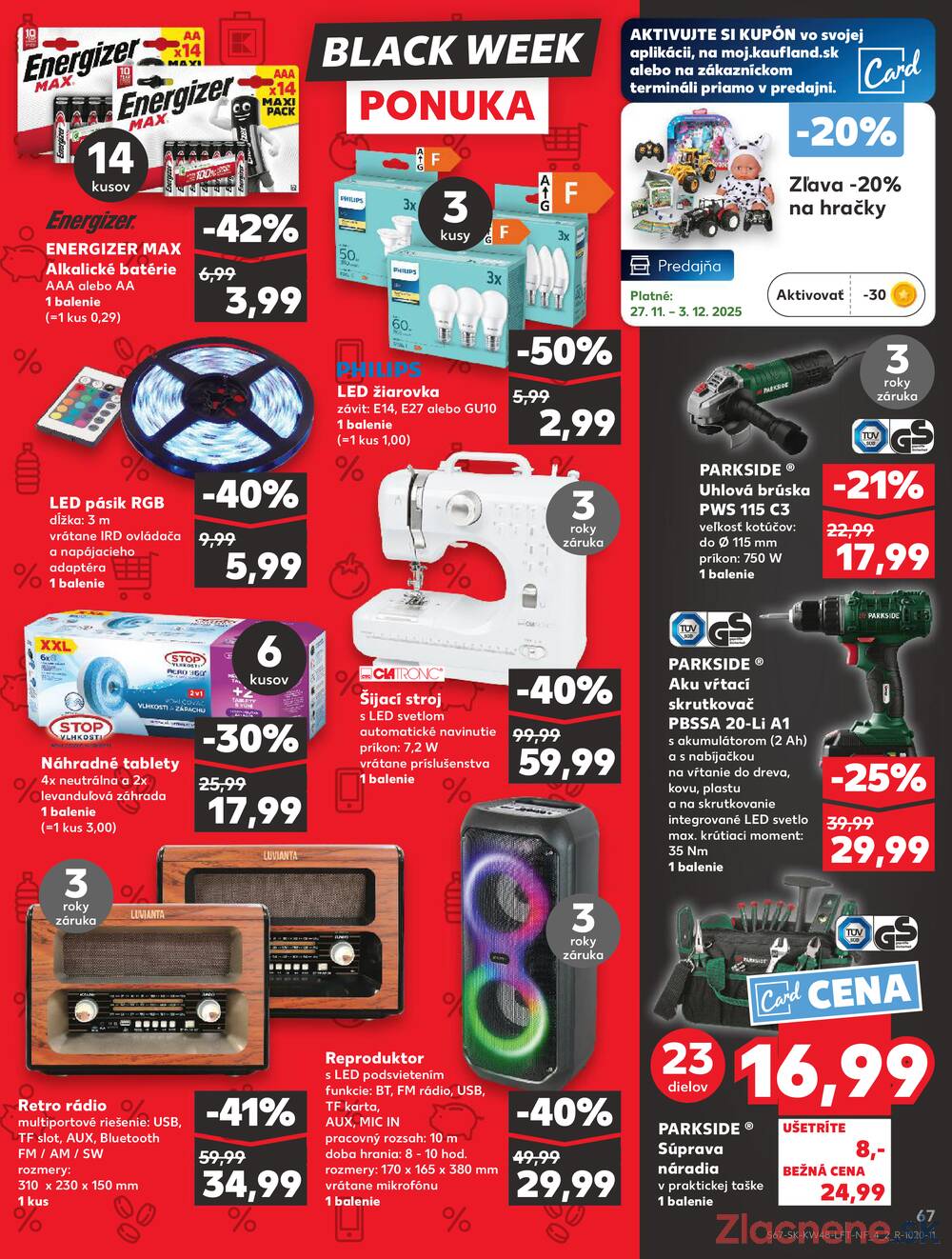 Leták Kaufland - Kaufland 27.11. - 3.12. - Kaufland Liptovský Mikuláš - strana 67