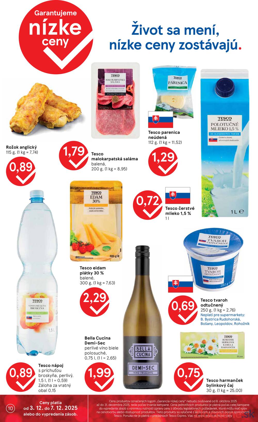Leták Tesco
		  platný do 7.12.2025 - strana 10