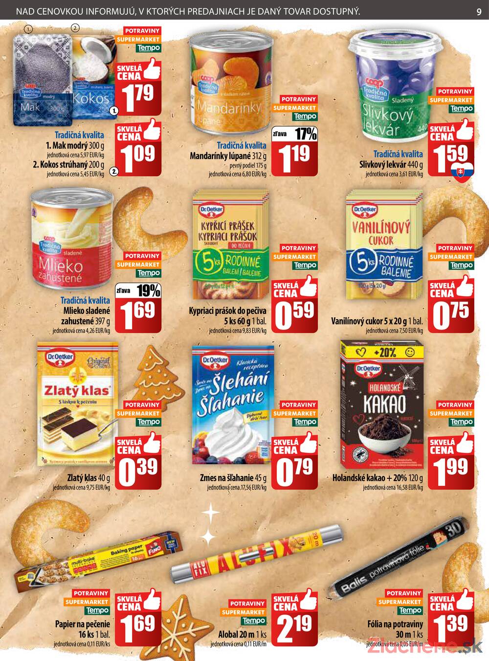 Leták COOP Jednota Slovensko
		  platný do 10.12.2025 - strana 9