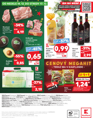 Kaufland 11.12. - 17.12. - Kaufland Poprad - Jiřího Wolkera