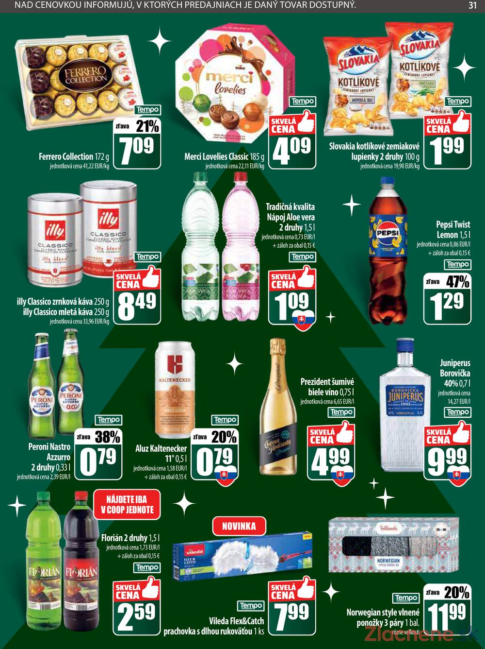 Leták COOP Jednota Slovensko - COOP do 17.12. - strana 31 Leták COOP Jednota Slovensko - COOP do 17.12. - strana 31
