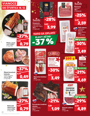 Kaufland 18.12. - 24.12. - Kaufland Brezno