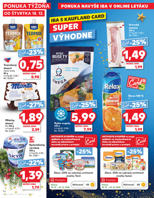 Kaufland 18.12. - 24.12. - Kaufland Hlohovec