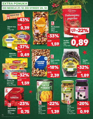 Kaufland 18.12. - 24.12. - Kaufland Topoľčany-Krušovce