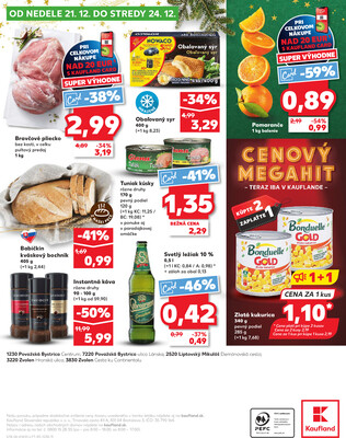 Kaufland 18.12. - 24.12. - Kaufland Liptovský Mikuláš