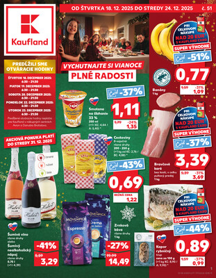 Leták Kaufland 18.12. - 24.12. - Kaufland Zvolen Zapad-Teplicky