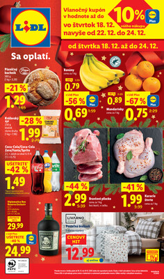 Leták Lidl 18.12.- 24.12.