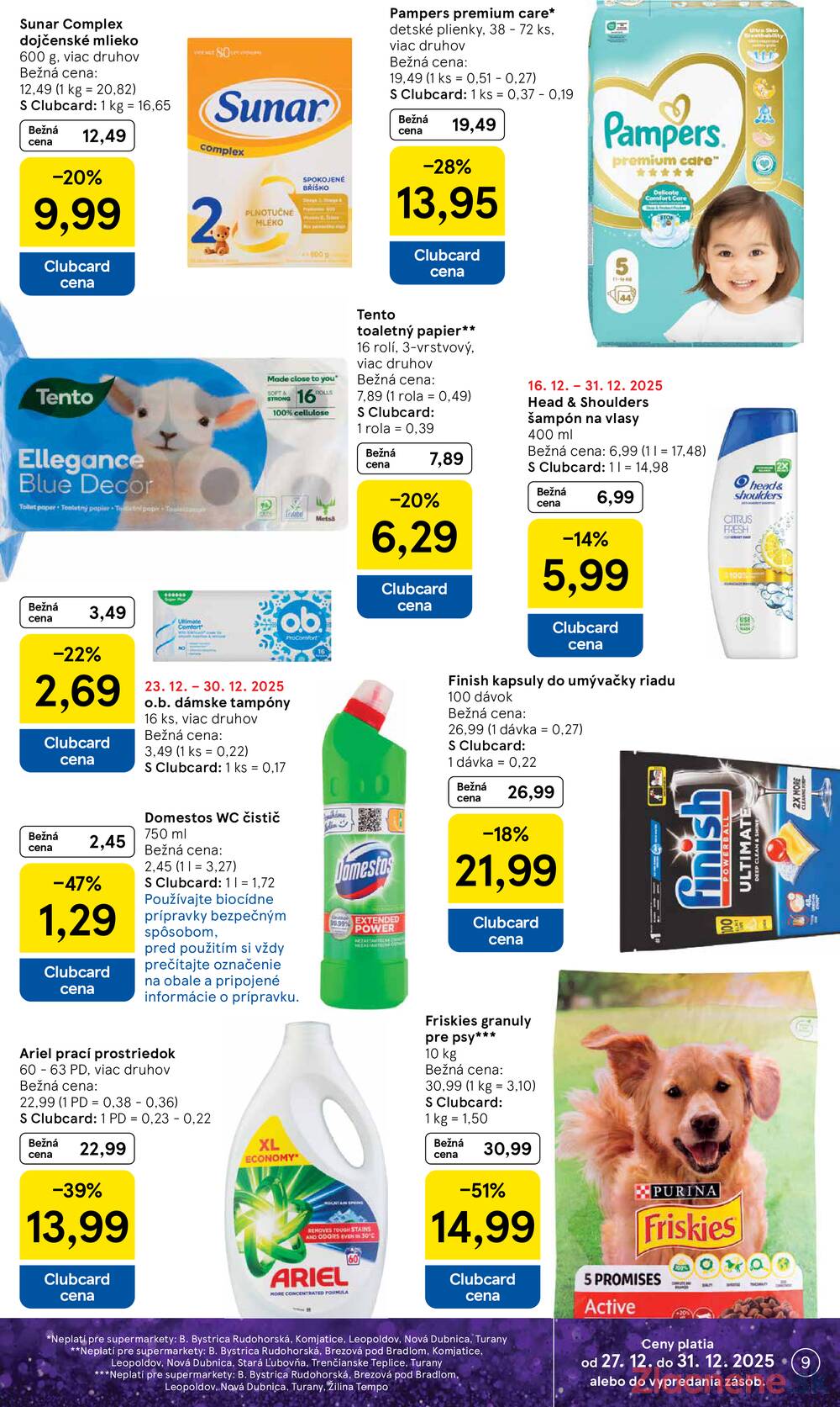 Leták Tesco - Tesco supermarkety od 27.12. do 31.12.2025 - strana 9