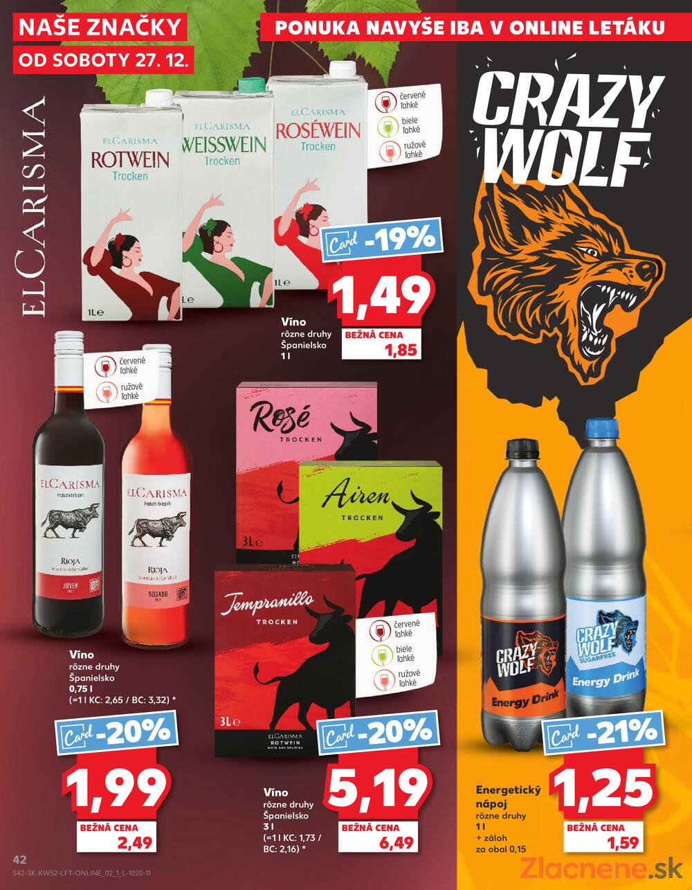 Leták Kaufland - Kaufland 27.12. - 31.12. - Kaufland Dubnica nad Váhom - strana 42