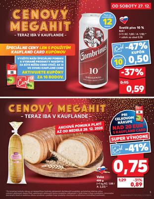 Kaufland 27.12. - 31.12. - Kaufland Poprad - Jiřího Wolkera