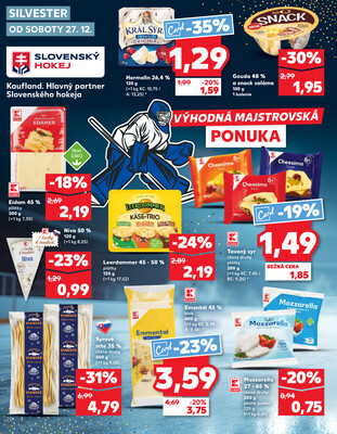 Kaufland 27.12. - 31.12. - Kaufland Poprad - Jiřího Wolkera