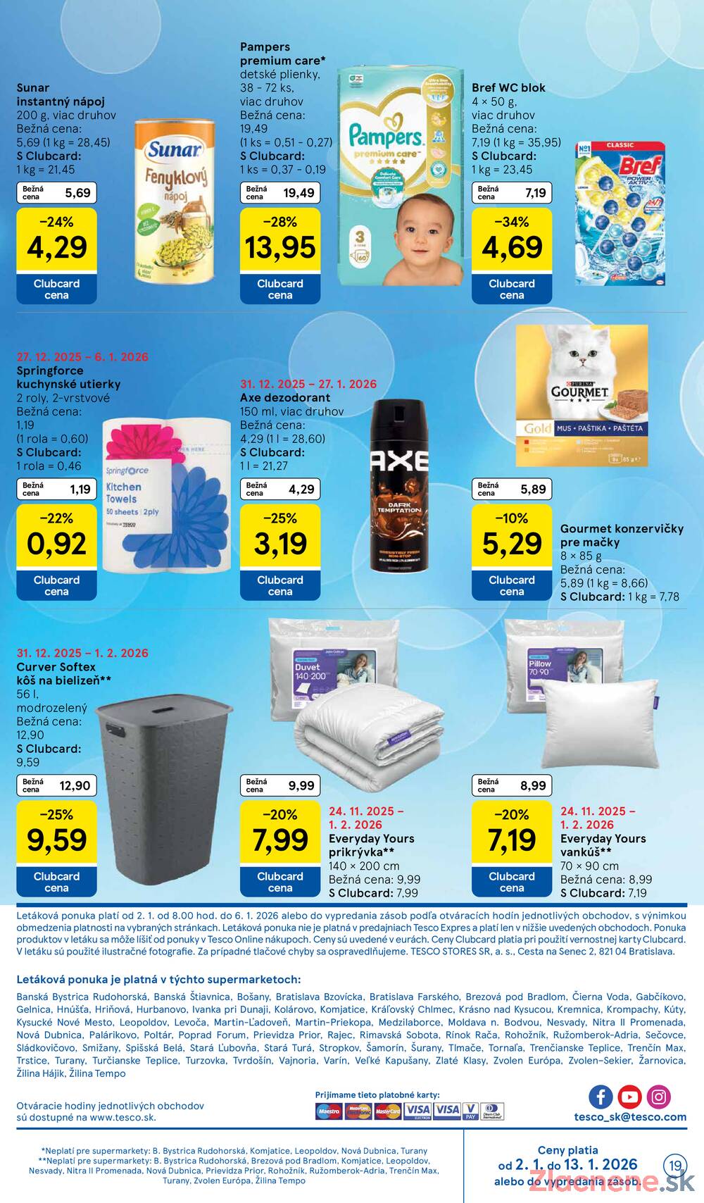 Leták Tesco - Tesco supermarkety od 2.1. do 6.1.2026 - strana 19