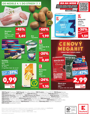 Kaufland 2.1. - 7.1. - Kaufland Rožňava