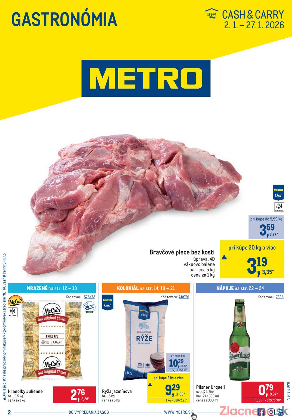 Leták METRO - METRO Gastronómia do 13.1. - strana 1