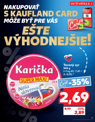 Kaufland 8.1. - 14.1. - Kaufland Bardejov