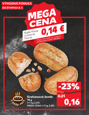 Kaufland 8.1. - 14.1. - Kaufland Piešťany