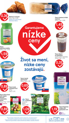 Tesco supermarkety od 14.1. do 20.1.2026